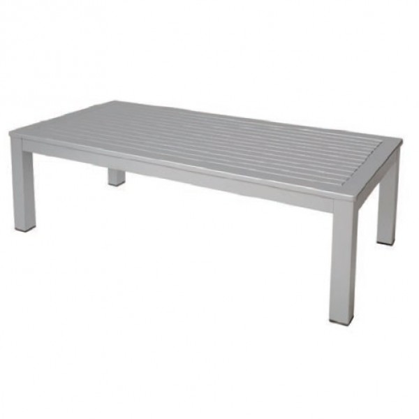 Belmar Aluminum Upholstered Outdoor Lounge Commercial Hospitality Pool Restaurant Hotel Coffee Table